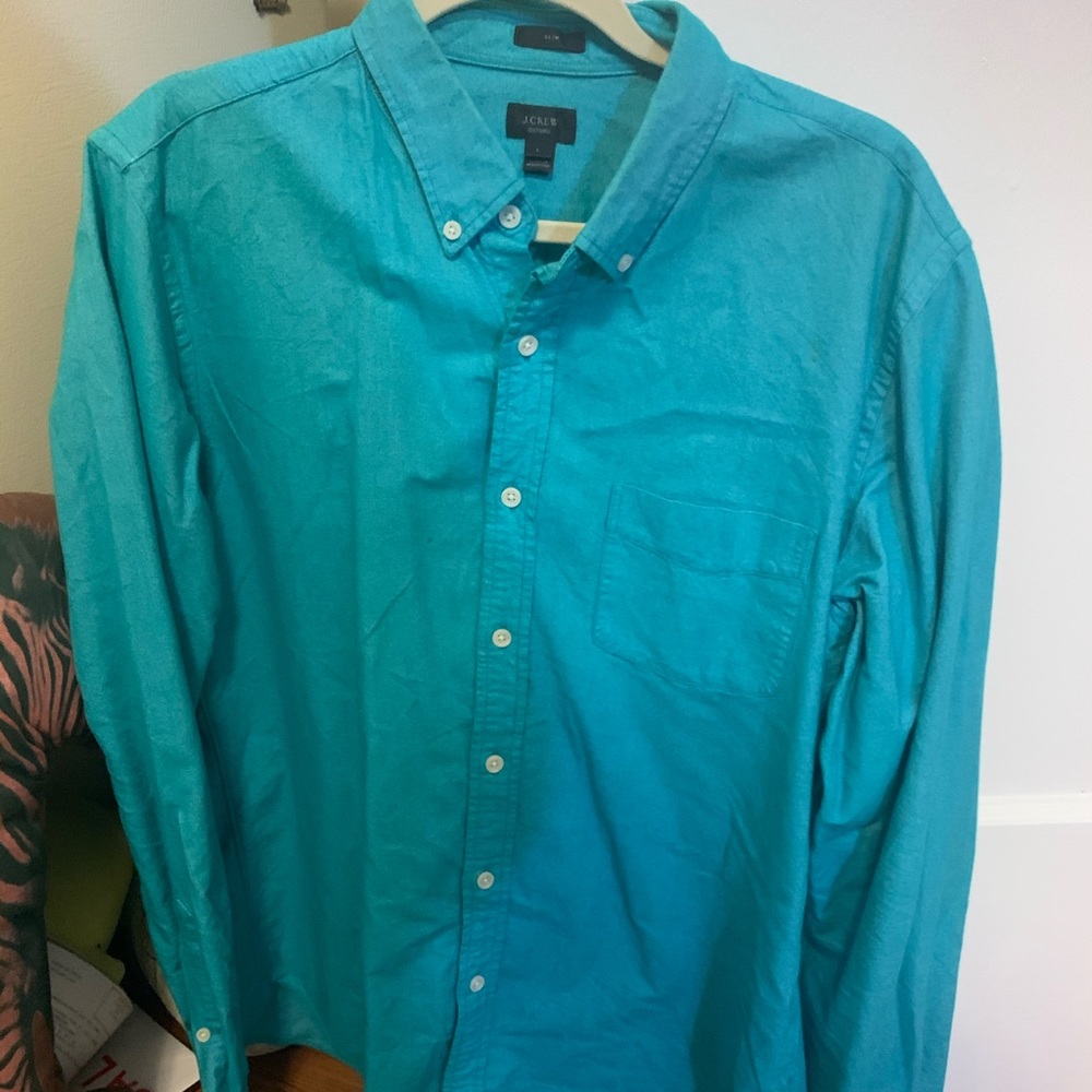 Mens J Crew Bright Oxford Woven